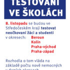 Informační leták hejtmanky k testování žáků a studentů