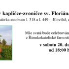 Bohoslužby v kapličce-zvoničce sv. Floriána v Jílovišti – duben 2024