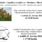 Bohoslužby v kapličce-zvoničce sv. Floriána v Jílovišti 06/2024