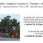 Bohoslužby v kapličce-zvoničce sv. Floriána v Jílovišti 05/2025