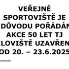 Uzavření veřejného sportoviště