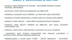 Obec v Červenci a Srpnu 2025