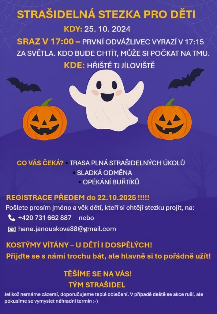 Strašidelná stezka pro děti